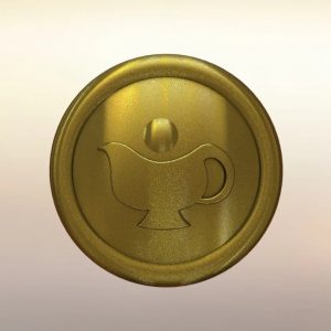 Daifuku's belt buckle from One Piece rendered and 3d modeled in SolidWorks (front view)