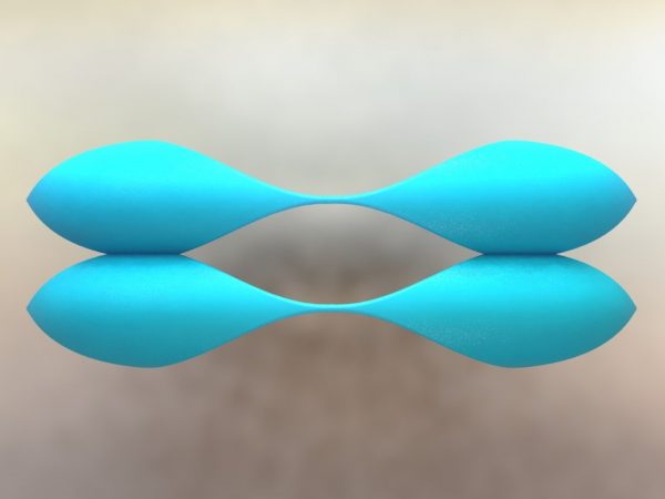 Uta's bracelet from One Piece rendered and 3d modeled in SolidWorks (side view)
