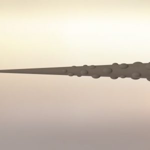 Yamato's kanabo club from One Piece rendered and 3d modeled in SolidWorks and Maya (side view)