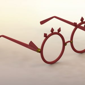 Purah's glasses from The Legend of Zelda rendered and 3d modeled in SolidWorks (perspective view)