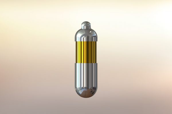 Takemi's necklace from Persona 5 rendered and 3d modeled in SolidWorks (side view)