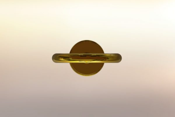 Yor Briar's stiletto weapon from Spy x Family rendered and 3d modeled in SolidWorks (bottom view)