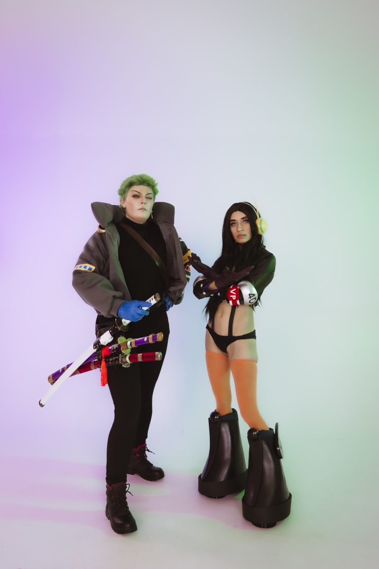 Ugami as Egghead Nico Robin and Cinna Bun as Egghead Zoro