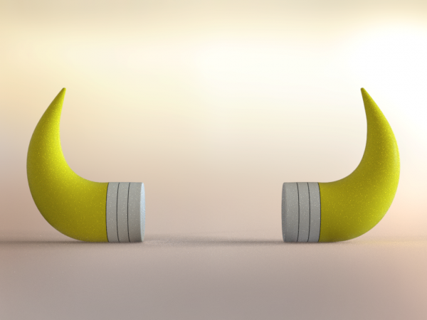 Lambo horns (front)